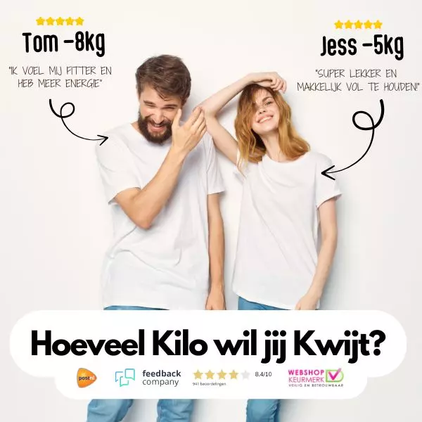 hoeveel kilo wil jij kwijt